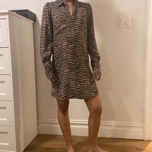 Joie Animal Print Mini Shift Dress, XS